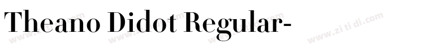 Theano Didot Regular字体转换